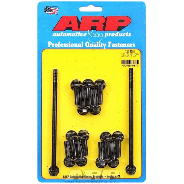 Homestead 134-6901 6-Point Oil Pan Bolt Kit for Small Block Chevrolet LS1 & LS2 HO3631617 - main